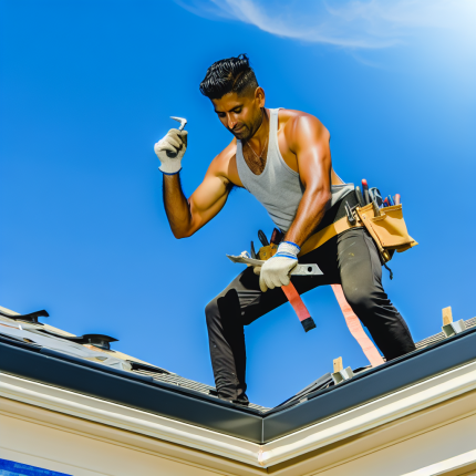 New roof installation